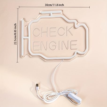 Neon Check Engine felirat