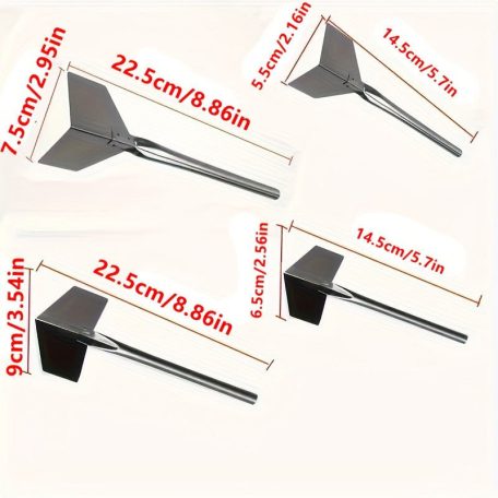 4 darabos ProCraft fém sarokspatula készlet