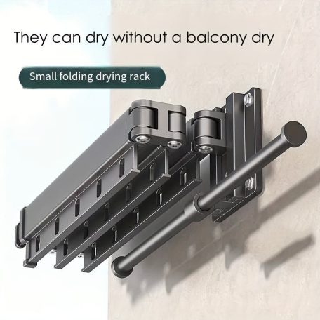 Alumínium ötvözet összecsukható szárítóállvány horogokkal