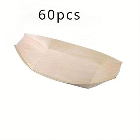 60db Bambusz Csónak tál Előételekhez