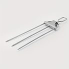 14 hüvelykes rozsdamentes acél BBQ grill nyárs