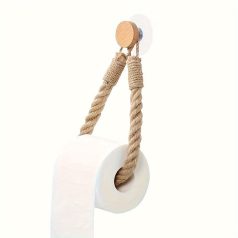 Rusztikus Kenderkötél WC Papírtartó