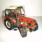 Cseh Zetor traktor papírmodell készlet