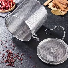   Tartós rozsdamentes acél fűszerező infúzor finom szűrővel