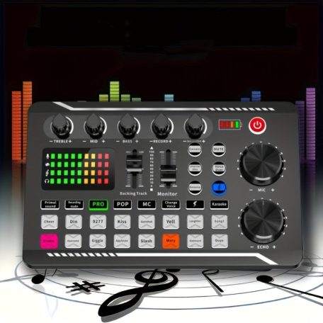 LED hangkeverő pult – multi-effekt audio vezérlés hangerővel, basszussal, track módokkal