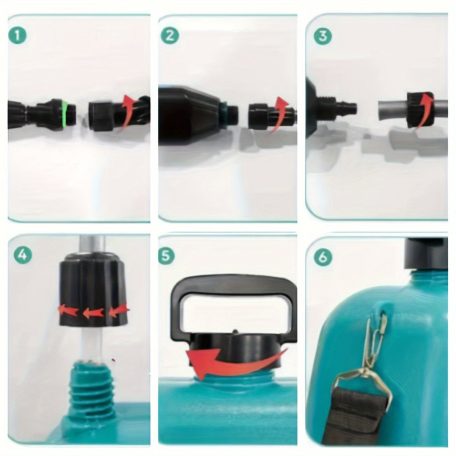5L USB újratölthető elektromos permetező állítható fúvókával