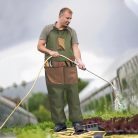 Többzsebes szövet kötény lábvédelemmel