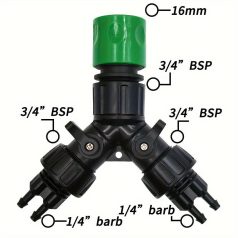 Kerti csepegtető öntöző csap adapter 4-utas elosztó