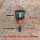 50db 360°-ban forgó mikro sprinkler fejek mezőgazdasághoz és kertészethez