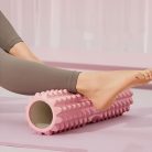 1 db EVA habos masszázs henger jógához és pilateshez, közepes keménységű, kézi működtetésű, fitnesz hátedző eszköz, mobilitásjavító, edzőtermi kiegészítő - fekete, kék, lila 30 cm lila