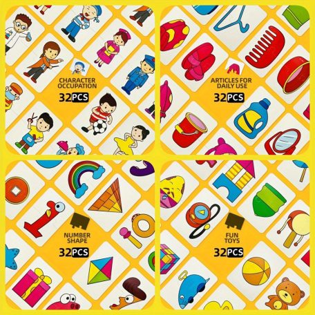 32 darabos oktatási puzzle készlet gyerekeknek