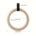 Fa gyűrűk húzódzkodáshoz és erőnléti edzéshez 28 Mm-es Akasztógyűrű + 2,5 Cm-es Heveder