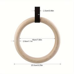   Fa gyűrűk húzódzkodáshoz és erőnléti edzéshez 28 Mm-es Akasztógyűrű + 2,5 Cm-es Heveder