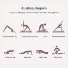 2 db egyszínű jógatégla, csúszásmentes, nagy sűrűségű jógablokkok, alkalmasak testformáláshoz, lábnyomáshoz, jógához és pilateshez Yoga Brick-Lila/2db