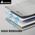Elveszett Foldable Jóga Szőnyeg, TPE Anyag, Csúszásmentes, Vízálló, Könnyű, Egyszínű, Szürke/Lila/Kék, Jógához, Pilateshez, Fitnesz Edzéshez Kék