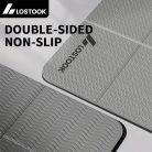 Elveszett Foldable Jóga Szőnyeg, TPE Anyag, Csúszásmentes, Vízálló, Könnyű, Egyszínű, Szürke/Lila/Kék, Jógához, Pilateshez, Fitnesz Edzéshez Kék