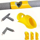 3 darabos habcsővágó készlet - Sokoldalú szigetelőeszközök lakossági, ipari és kereskedelmi használatra, 41mm, 46mm, 53mm-es csövekhez illeszkedik Sárga