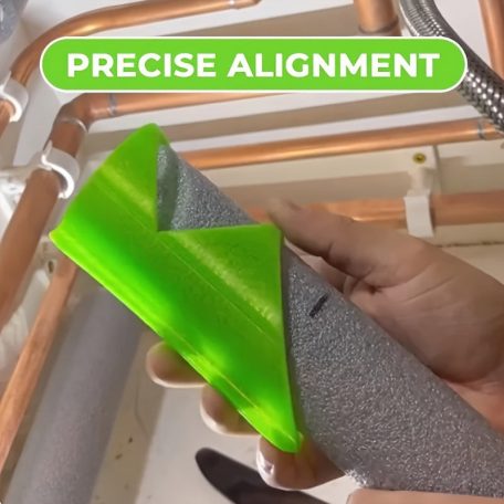 3 darabos habcsővágó készlet - Sokoldalú szigetelőeszközök lakossági, ipari és kereskedelmi használatra, 41mm, 46mm, 53mm-es csövekhez illeszkedik Sárga