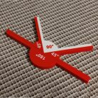 1 készlet matematikai tanácsadó eszközök 30°-os szög + 45°-os szög + 45°-os szög + 60°-os szög + 180°-os szög
