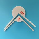1 készlet matematikai tanácsadó eszközök 30°-os szög + 45°-os szög + 45°-os szög + 60°-os szög + 180°-os szög