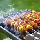 20/50db rozsdamentes acél grillező tűk, tartós, újrafelhasználható, könnyen tisztítható, alkalmas kültéri és beltéri grillezéshez Lapos bot-30cm - 50 db