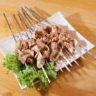 20/50db rozsdamentes acél grillező tűk, tartós, újrafelhasználható, könnyen tisztítható, alkalmas kültéri és beltéri grillezéshez Lapos bot-30cm - 50 db