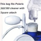Medence Tisztító Univerzális Csomag Cipzárral a Polaris 280 Medence Tisztítóhoz, Tartós Nylon Hálótasakok Rögzített Pánttal (2db)