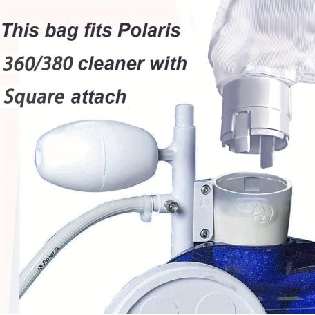 Medence Tisztító Univerzális Csomag Cipzárral a Polaris 280 Medence Tisztítóhoz, Tartós Nylon Hálótasakok Rögzített Pánttal (2db)
