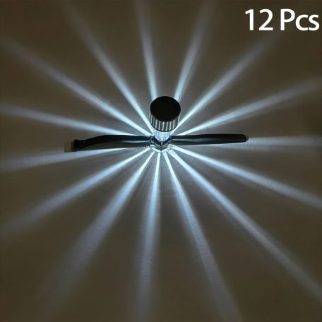 6 db Napelemes Medencevilágítás - Állítható Meleg Fehér LED Világítás Földfeletti Medencékhez