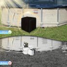 Úszómedence szűrő pumpa burkolat, univerzális tartós védőburkolat