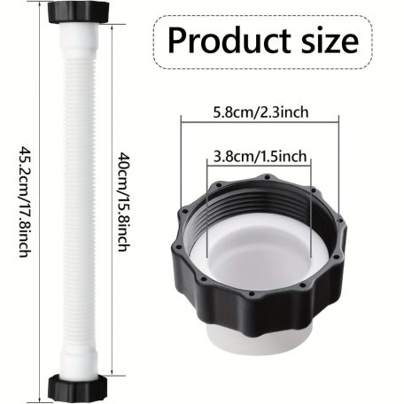 40 cm medence szűrő pumpa tömlő