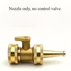 5 cm-es nagynyomású víztömlő fúvóka réz zárószeleppel, 3/4" menettel