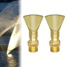 2 db bronz fúvóka szökőkúthoz és tóhoz – Állítható, ergonomikus kialakítás, vízszóró fémfej