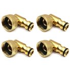 Réz 90°-os csatlakozó, 3/4" menetes, kerti öntöző csőadapter
