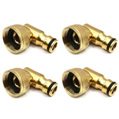  Réz 90°-os csatlakozó, 3/4" menetes, kerti öntöző csőadapter