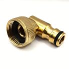 Réz 90°-os csatlakozó, 3/4" menetes, kerti öntöző csőadapter