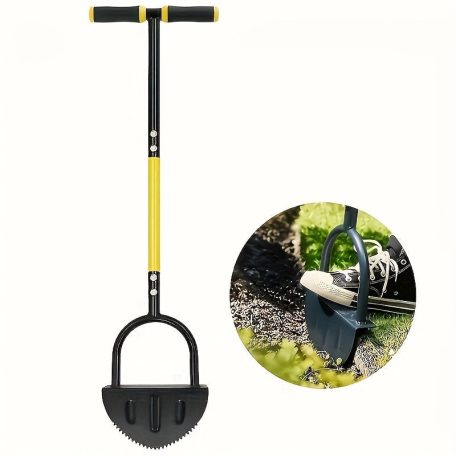 Kézi fűszegélyező lapát – Fogazott penge, ergonomikus markolat, kerti és lépcsővágáshoz