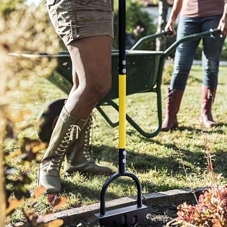 Kézi fűszegélyező lapát – Fogazott penge, ergonomikus markolat, kerti és lépcsővágáshoz