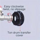 IBC víztartály adapter szórófejjel – 1/2” és 3/4” tömlőcsatlakozóval