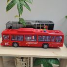 30 cm-es Dupla Ajtós Játékbusz Fénnyel és Hanggal