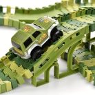 120 db-os Dinoszaurusz Pálya Játék Elektromos Autó Pálya Készlet Fiúknak