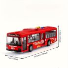 30.48 cm-es piros és kék dupla ajtós busz
