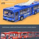 30.48 cm-es piros és kék dupla ajtós busz