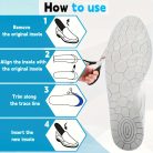 1 pár mágneses akupresszúr talpbetét - Ergonomikus ívtartó, puha, rugalmas