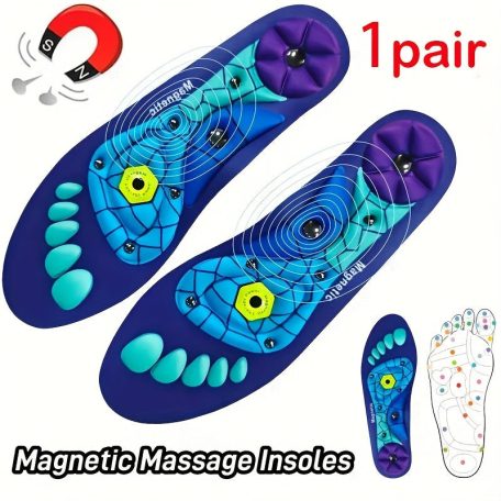 1 pár mágneses akupresszúr talpbetét - Ergonomikus ívtartó, puha, rugalmas