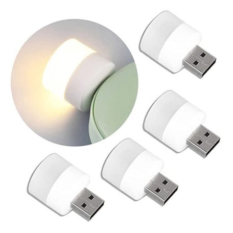 10db Mini USB éjszakai Lámpa, Meleg Fehér