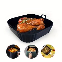 Tapadásmentes Szilikon Air Fryer Sütőforma (fekete)