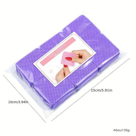 300 db/csomag Szöszmentes körömlakklemosó gél körömtörlők körömpárna Manikűr pedikűr gél körömdísz tisztító eszközök tippek