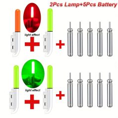   1 készlet (2 lámpa) Elektronikus LED fénykibocsátó éjszakai horgászathoz