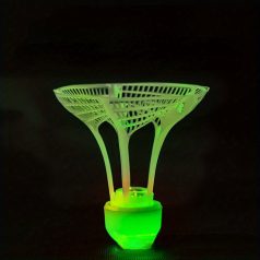 4db Fluoreszkáló, szélálló tollaslabda